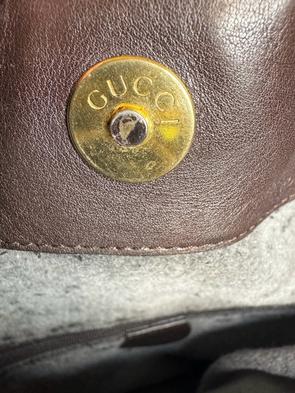 Gucci Bamboo Bar Brown Leather Shoulder Bag - Picture 8 of 10